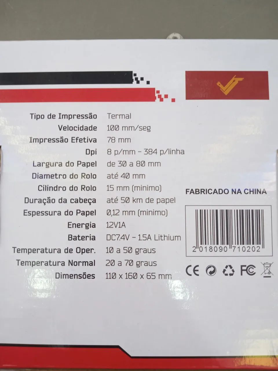 Impressora Térmica de Etiquetas - Nova