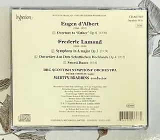 CD Frederic Lamond: Symphony in A major (made in England) - Foto 2