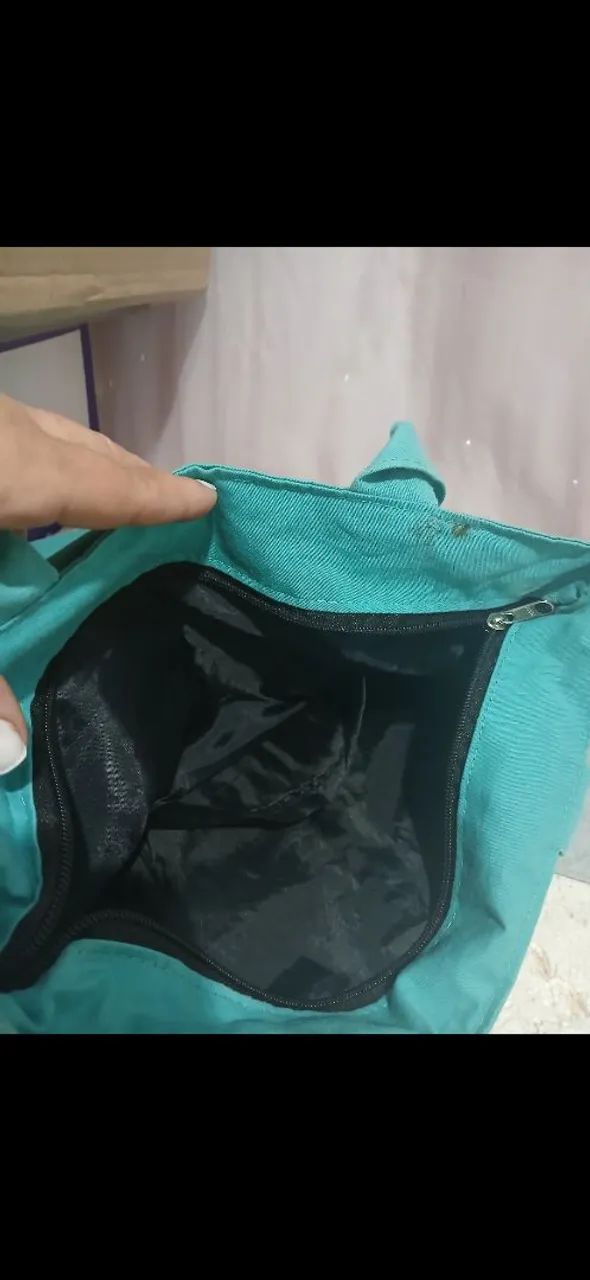 Bolsa de ombro de pano  - Foto 2