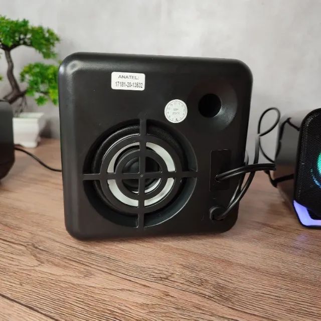 Caixa De Som Gamer 2.1 Bluetooth Home Theater Rgb Celular Pc Tv - Foto 5
