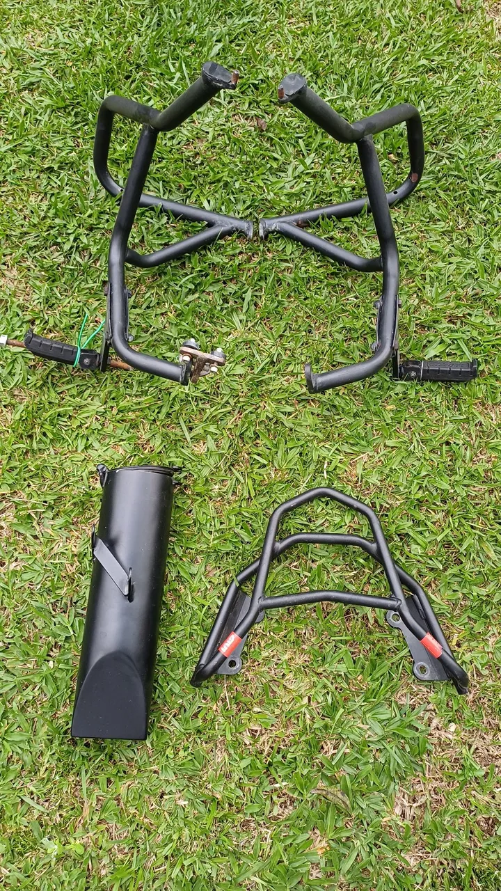 Kit de Proteção para Motocicleta (Protetor de Motor, Bagageiro)