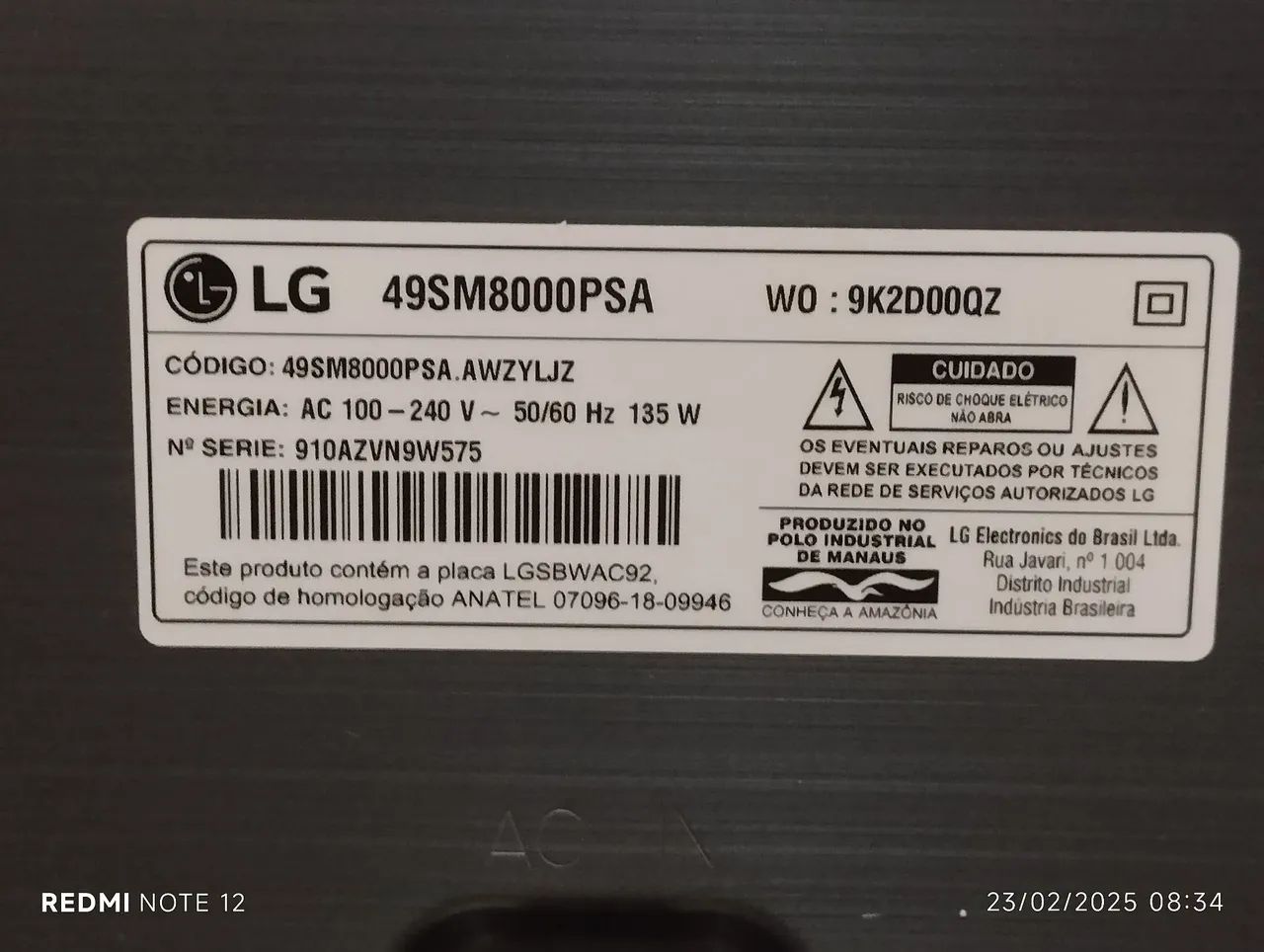 TV LED 49 polegadas ( com defeito ) - Foto 4