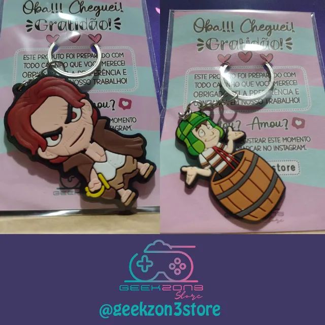 Chaveiros Emborrachados Geek - Estilo e Qualidade! fazemos entrega - Foto 4