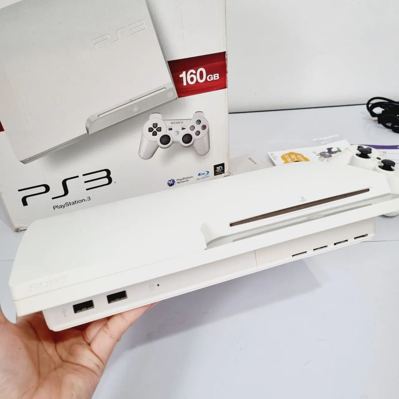 PLAYSTATION 3 SLIM BRANCO JAPONÊS - Consoles de Vídeo Game - Vila