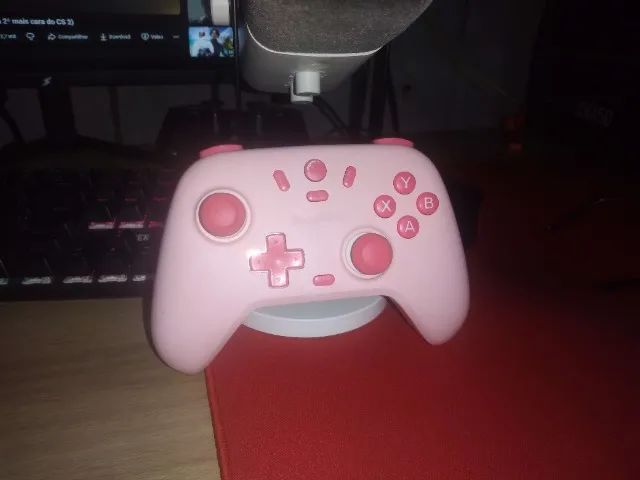 Controle Gamesir T4 Nova Lite Sem Fio (PC, Switch, Android) Cor Rosa.64167738739073120