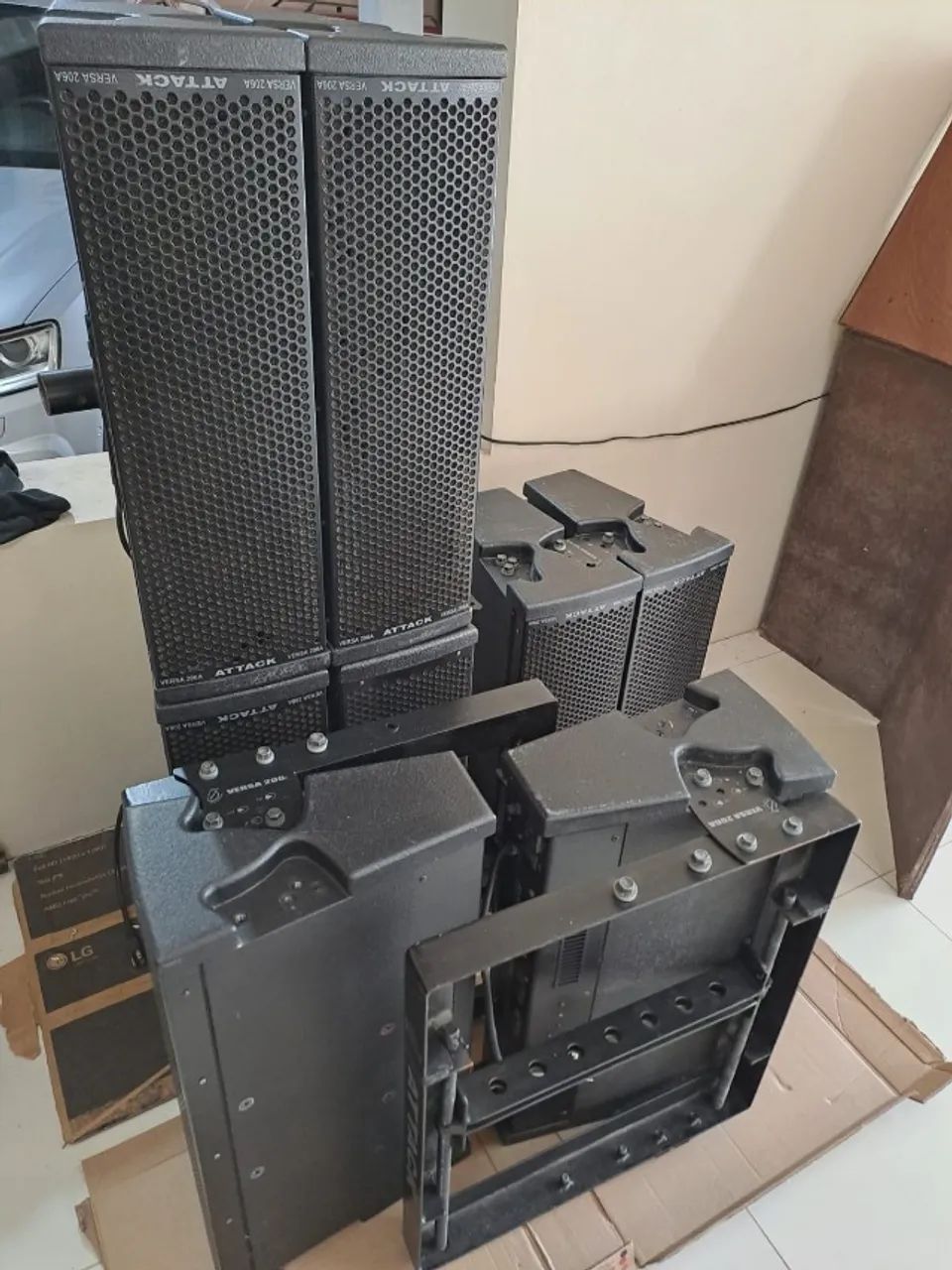 LINE ARRAY ATTACK VERSA 206A-8 caixas - Foto 2
