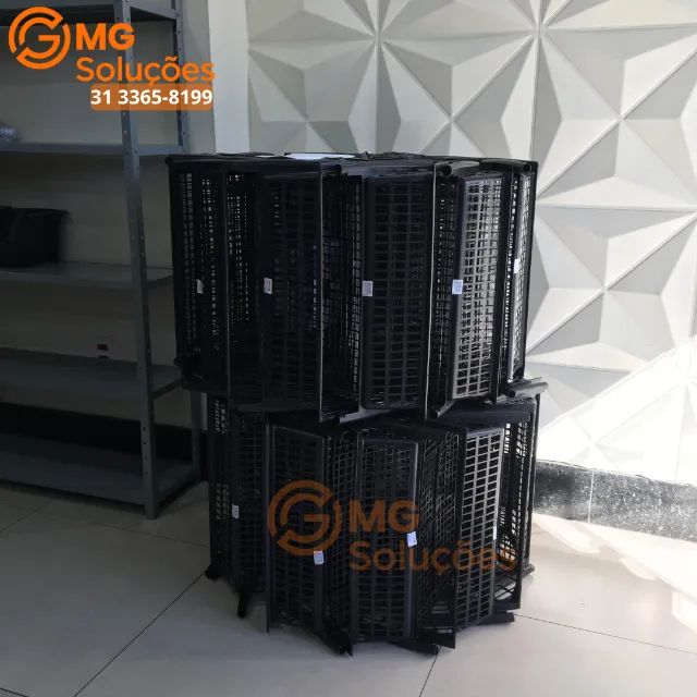 Cesto empilhável de plástico - pequeno e médio64303951892993120