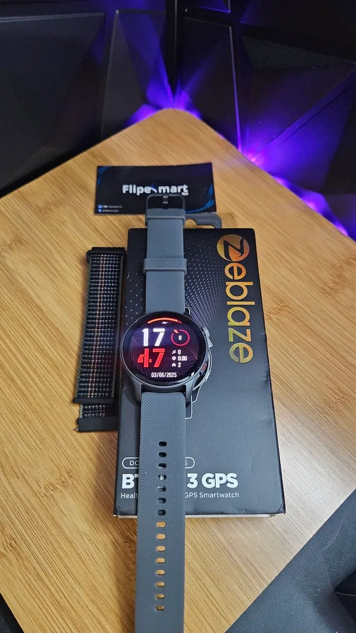 Smartwatch Zeblaze Btalk 3 GPS - Novo, Lacrado! - Foto 2