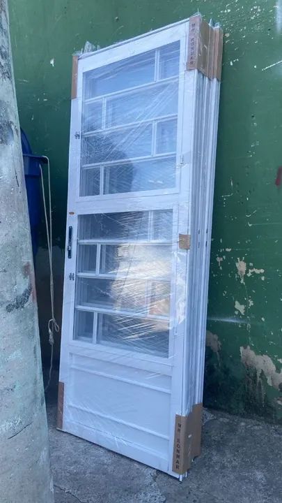 PORTAS FERRO BRANCO COMPLETAS 2,10X80