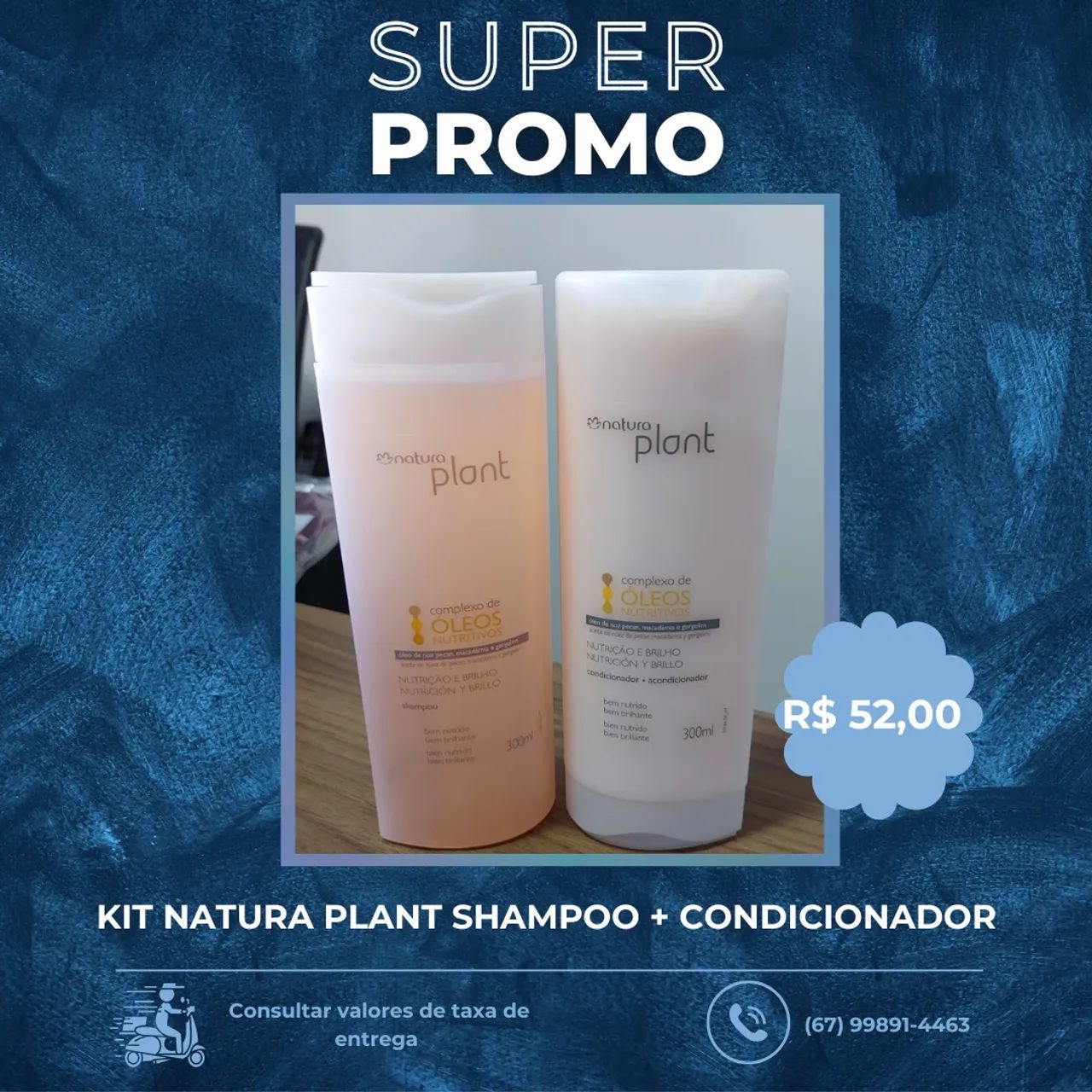 Kit Shampoo e Condicionador Natura Plant