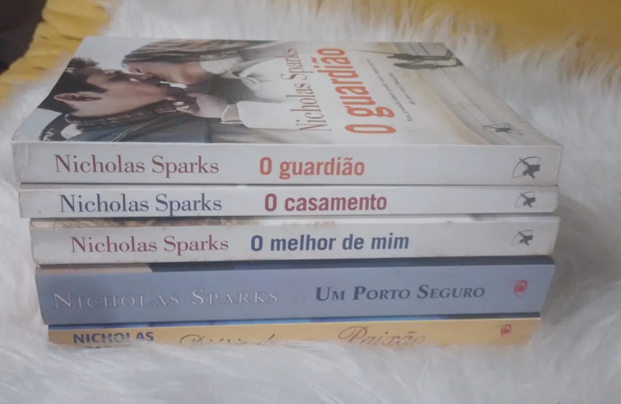 Lote de Nicolas Sparks - O Guardião, O Casamento, O Melhor de Mim e Um Porto Seguro