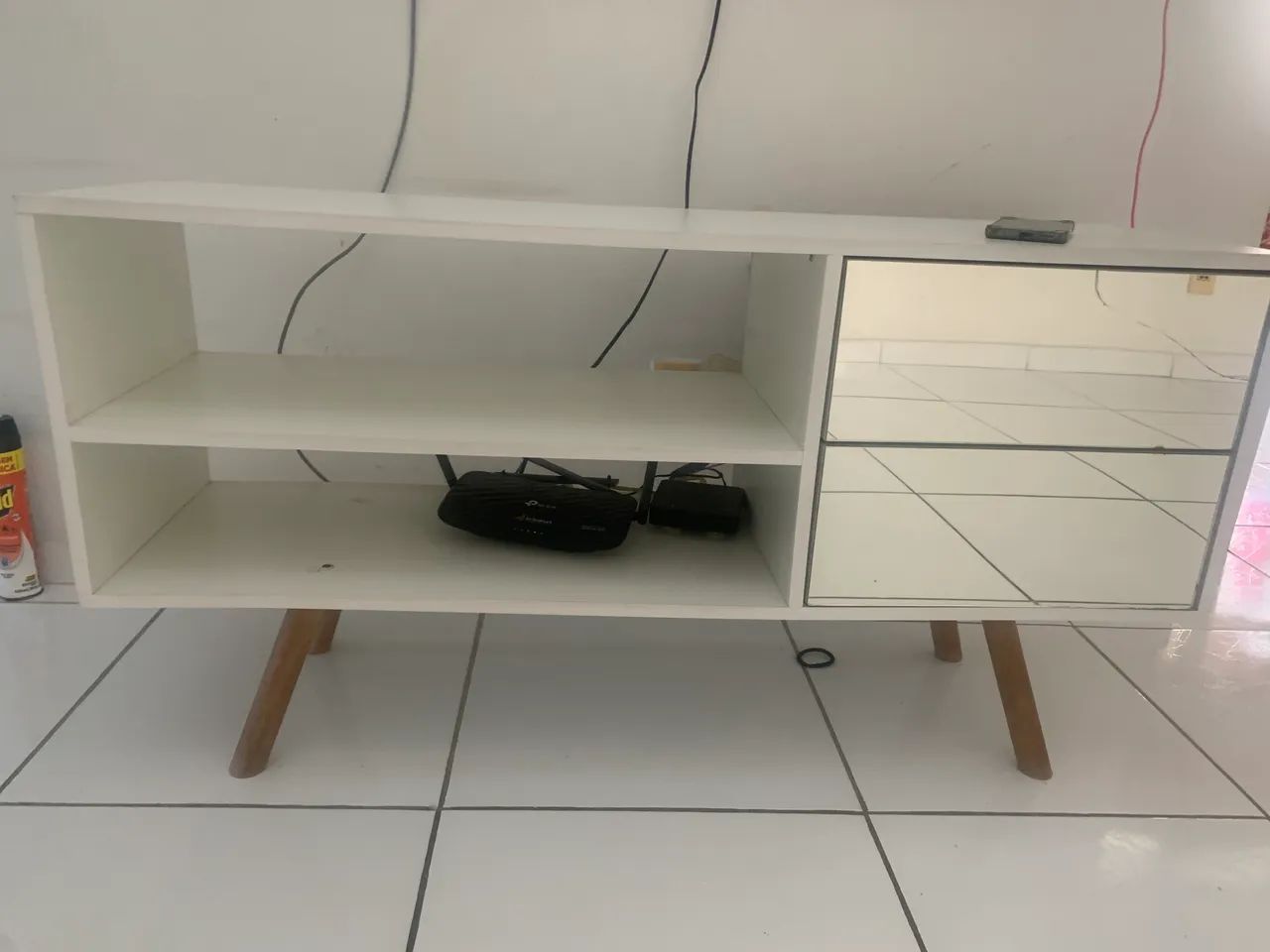 Rack usado com duas gavetas e espelho  - Foto 2