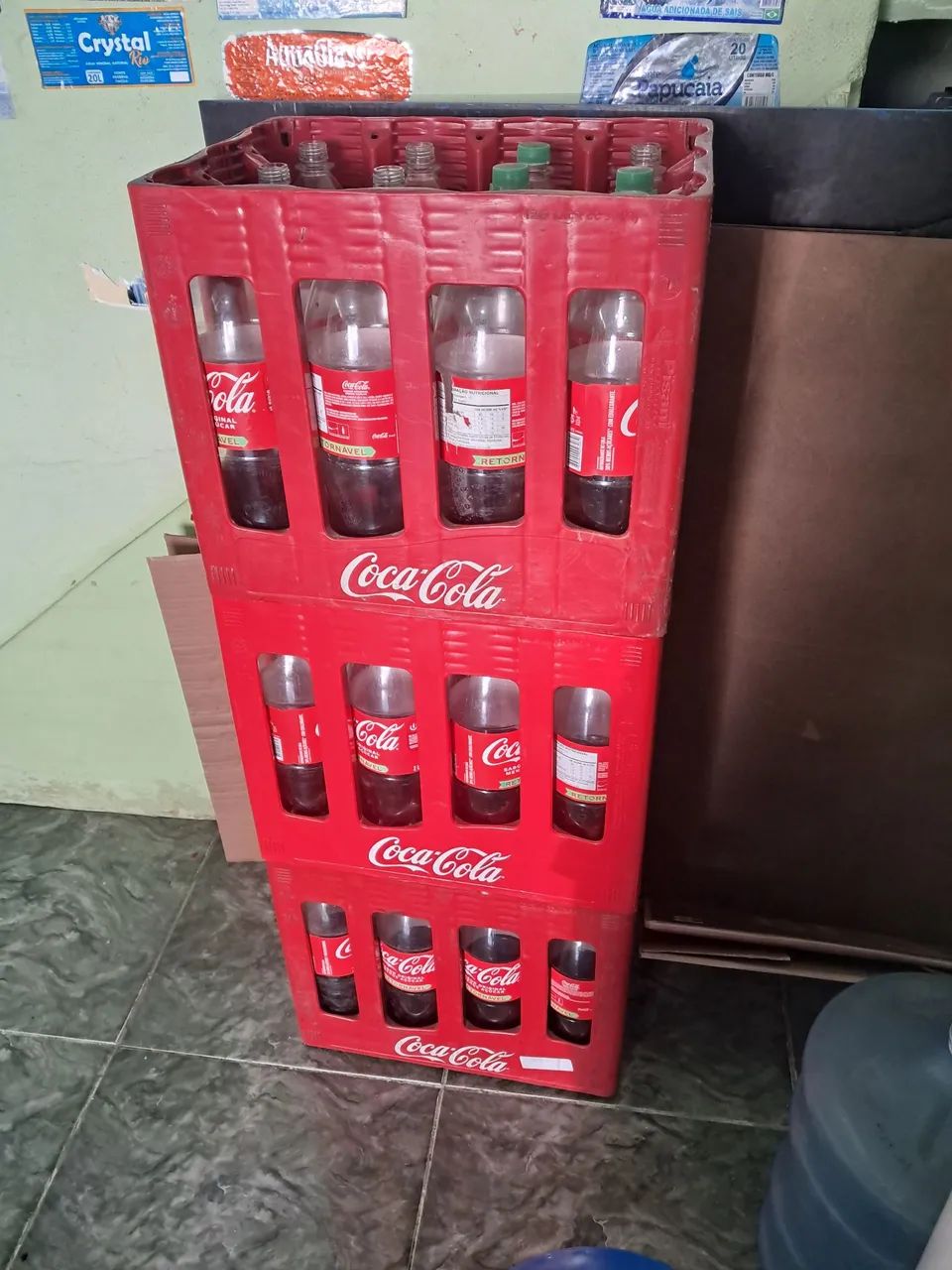 Caixa de coca cola retornavel