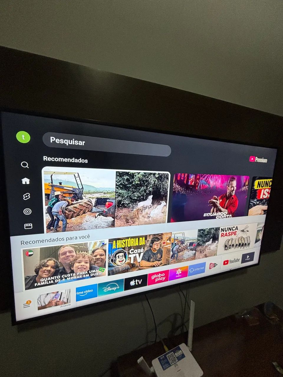 Televisão 55 Polegadas 4K Samsung | Smart TV muito nova  - Foto 2