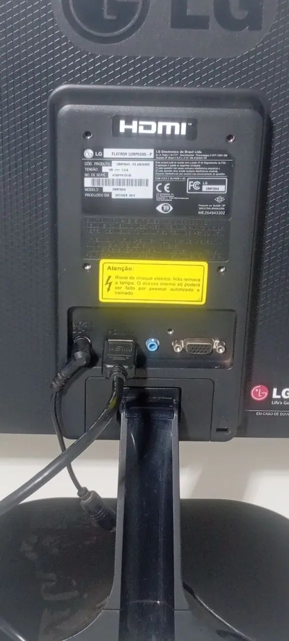 Monitor LG 22 Polegadas, Ultra Fino, Entradas HDMI, VGA, Imagem Perfeita. - Foto 5