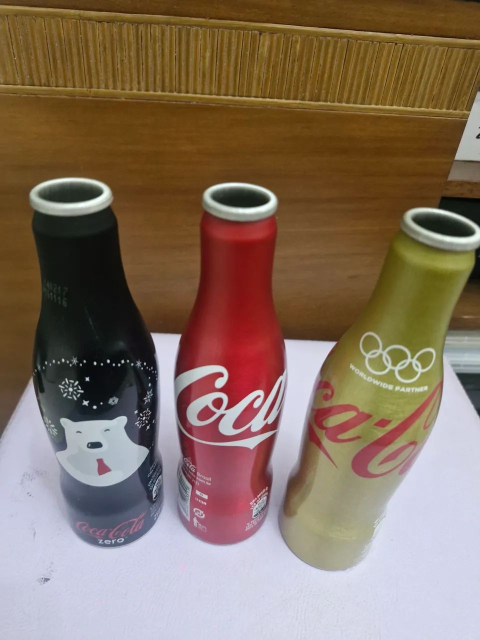 Garrafinhas colecionáveis Coca - Cola - alumínio 