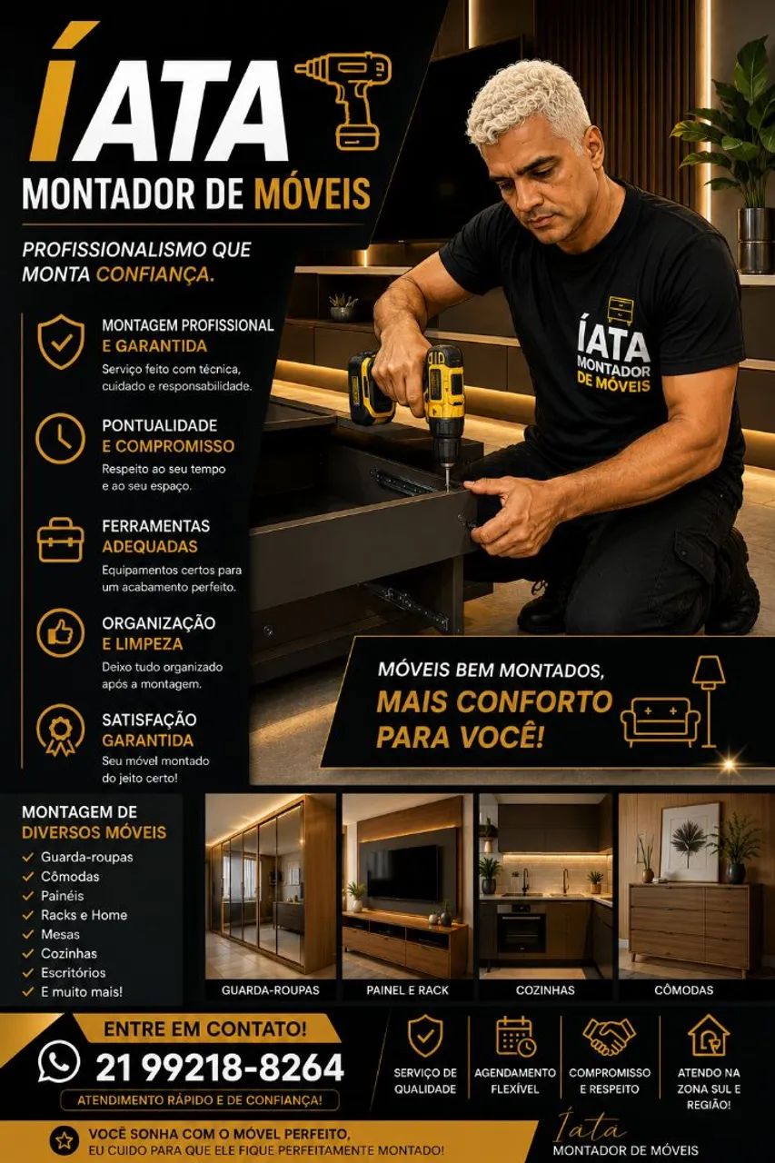 Montador de móveis e instalação de portas - Foto 3