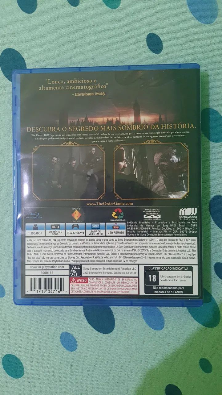 Jogo de Ps4 - The Order - Foto 3