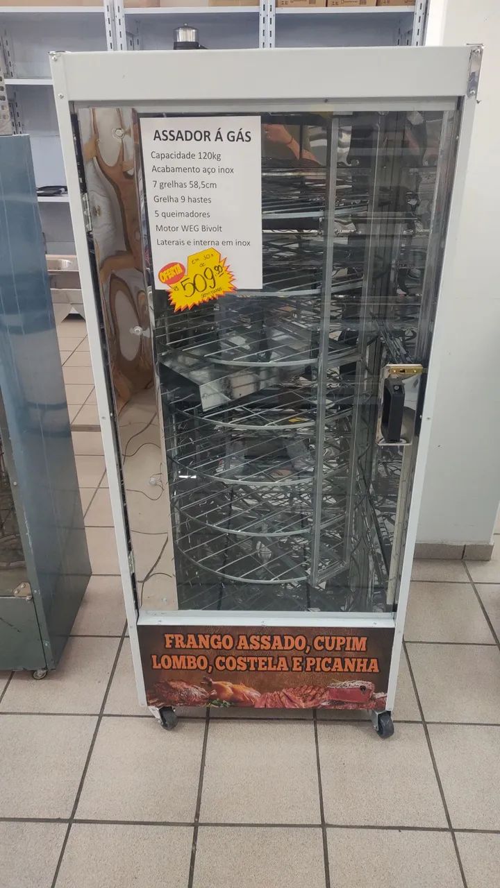 Assador de frango 120kg