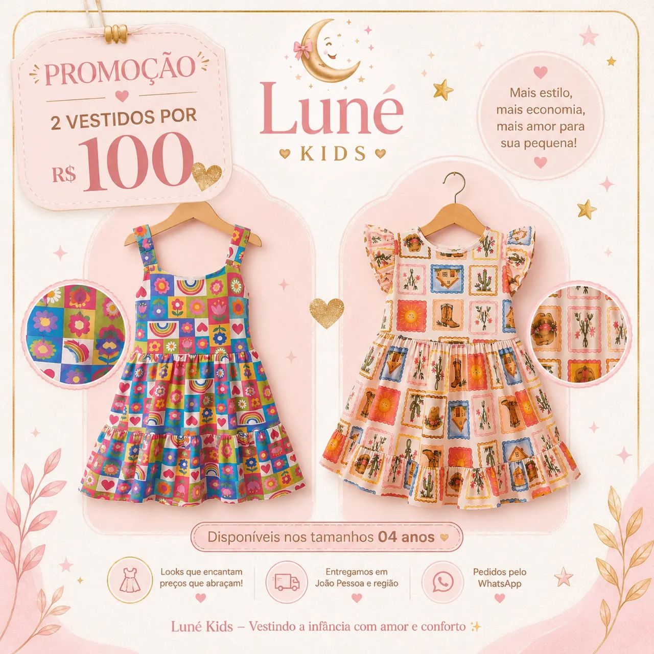 Vestidos para meninas 