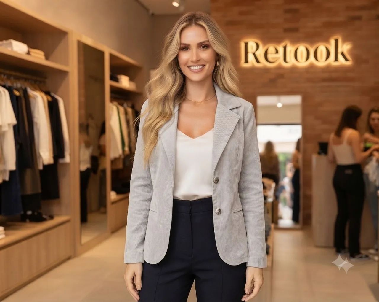 Blazer Veludo Retook Cinza - Tam M
