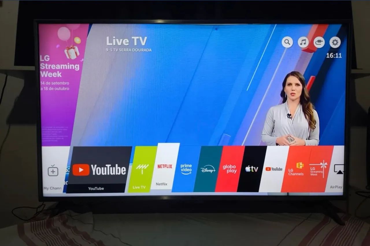 Smart Tv UHD 4K Led LG 50" Polegadas, Completa com vários apps integrados