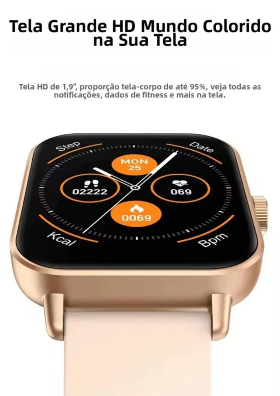 Smartwatch resistente a água com multifunções P81 - Foto 3