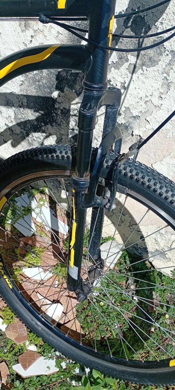Bicicleta Caloi Aro 29 MTB 21 Marchas Freio a Disco Suspensão Dianteira - Foto 6