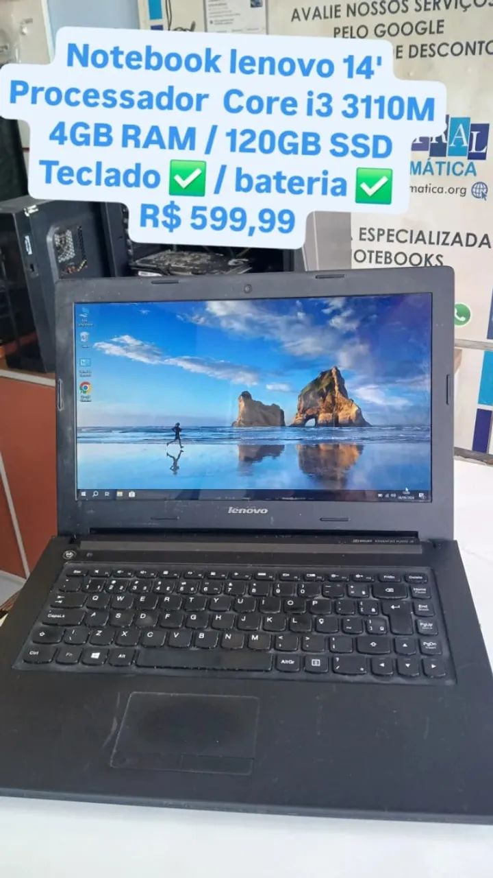 Notebook Lenovo I3 todo bom