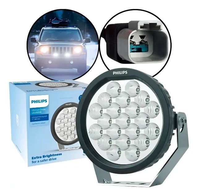 Farol Auxiliar Philips Led Redondo 7 Polegadas Ud2001rx1