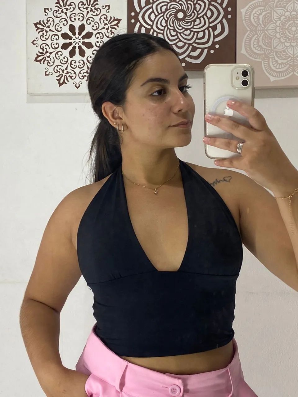 Cropped Kiara Preto - Foto 3