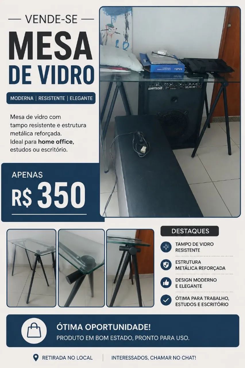 Mesa de Vidro