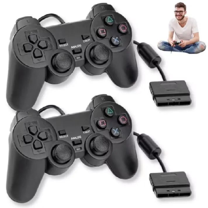 Combo de 2 controles originais de ps2 