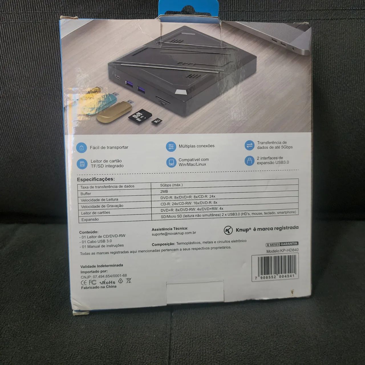 Leotor e Gravador de DVD Knup Olx Pay - Foto 2