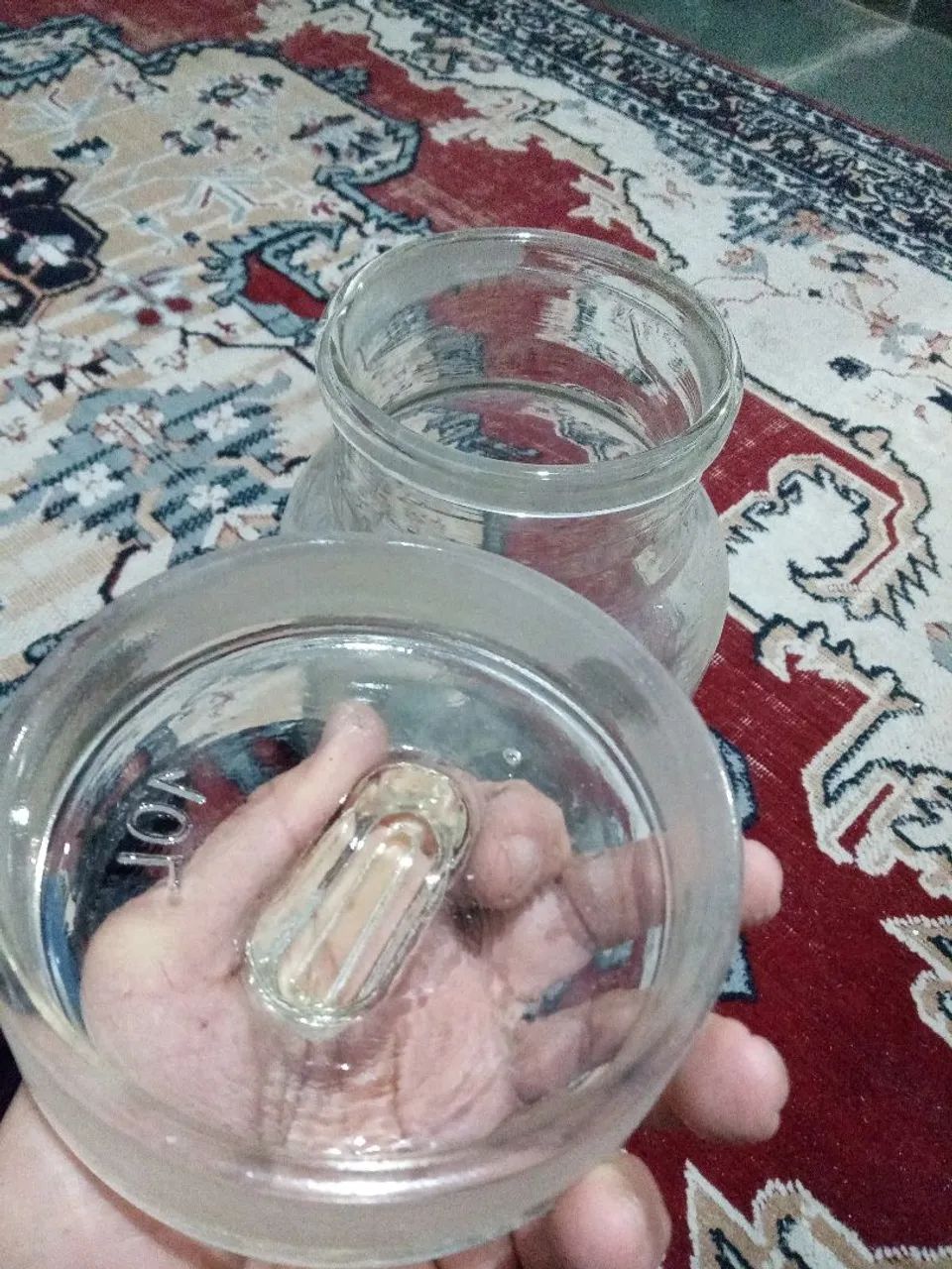 Pote de vidro grande vintage.. - Foto 4