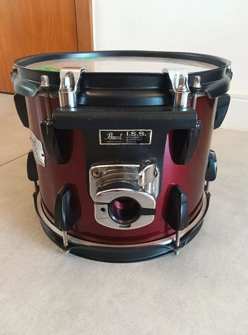## Tom 10 de bateria Pearl Export EX, com ISS, perfeitas condições, raridade!! - Foto 3