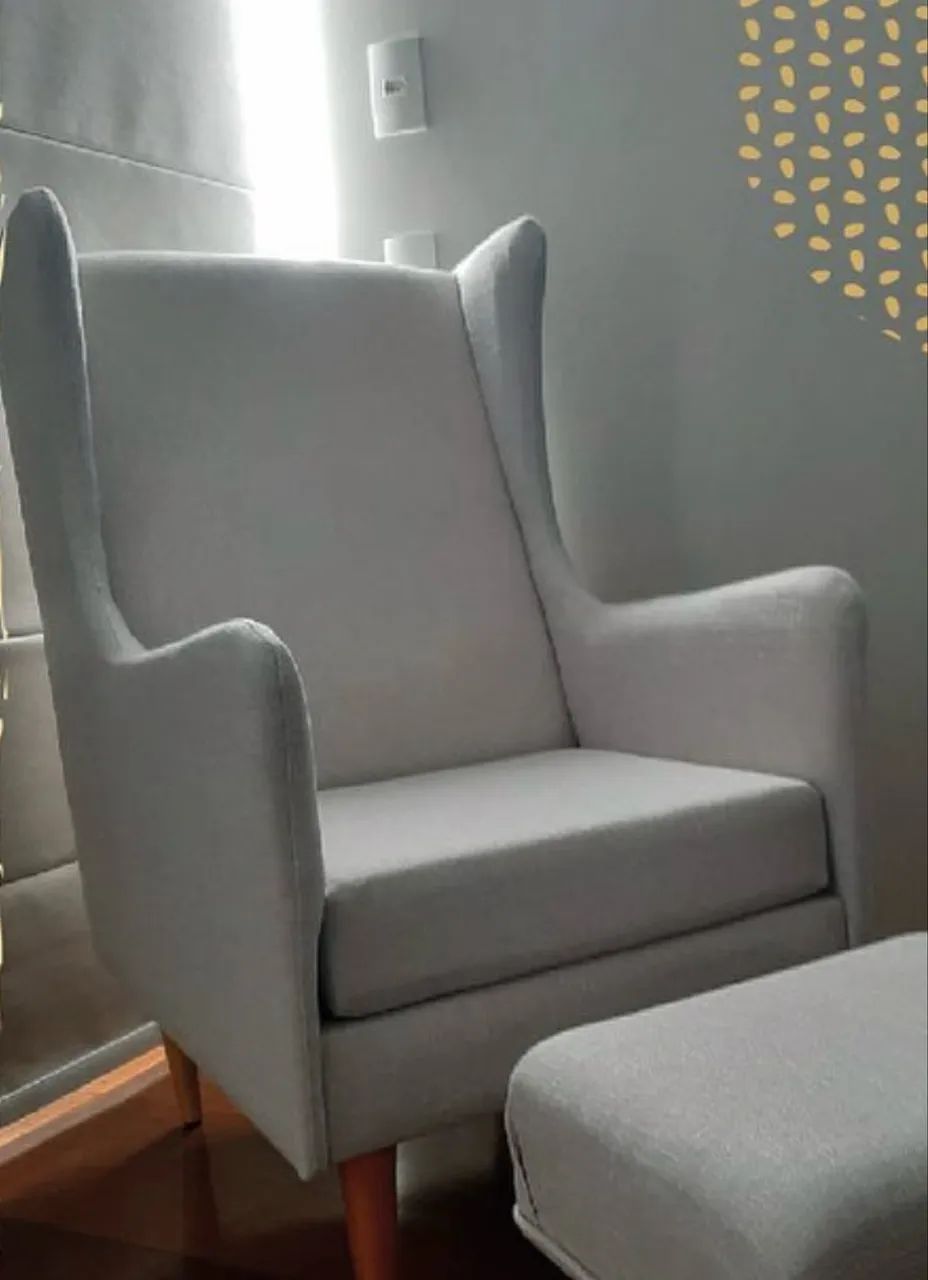 Poltrona de amamentação com puff  - Foto 3
