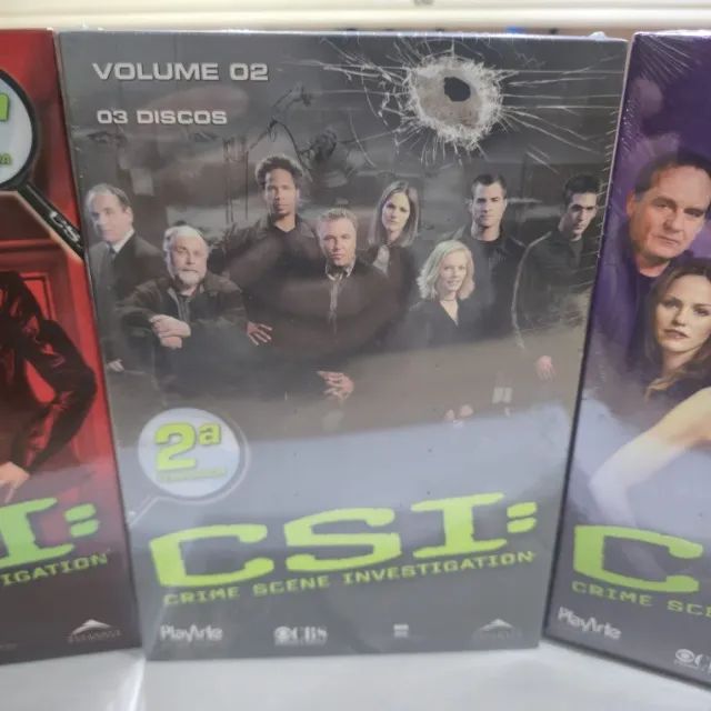 Coleção Filmes CSI - 9 DVDs