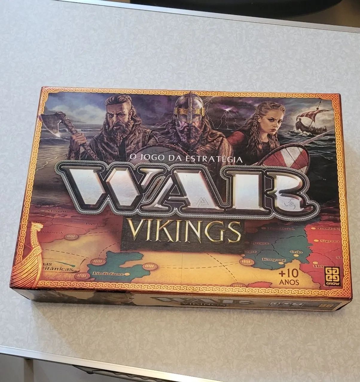 Jogo de Tabuleiro War Vikings com Defeito