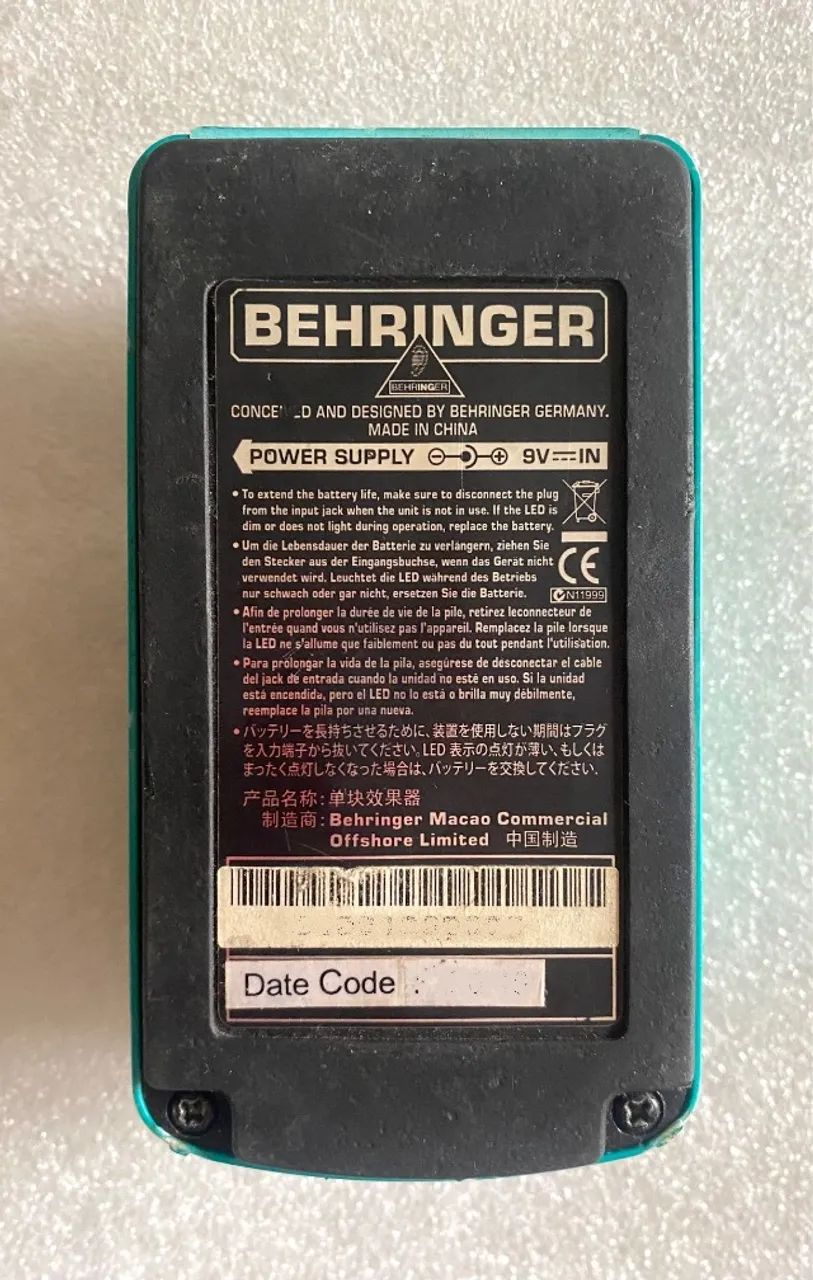 Pedal Behringer Compressor Sustain - Foto 4