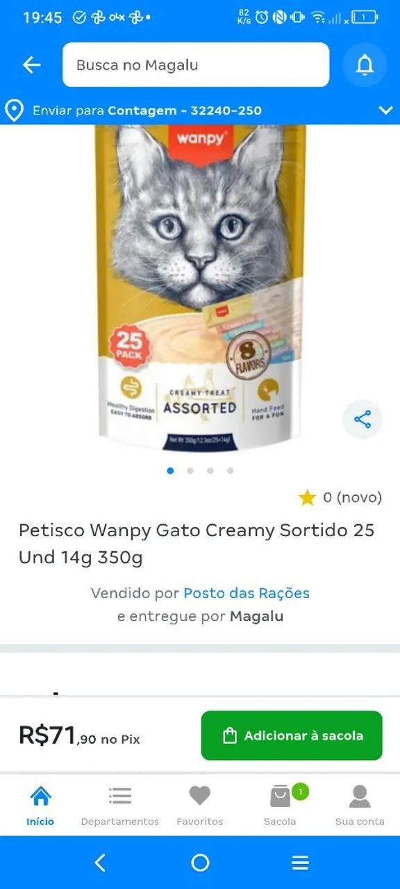 Petisco para gato wanpy importado - Foto 4