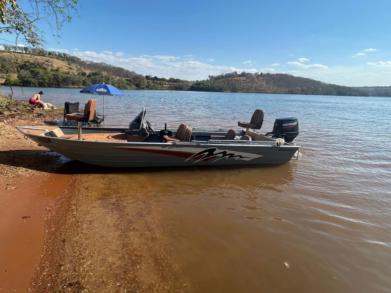 Lancha karranca piapara 550 2024 motor 50 hp - Foto 7