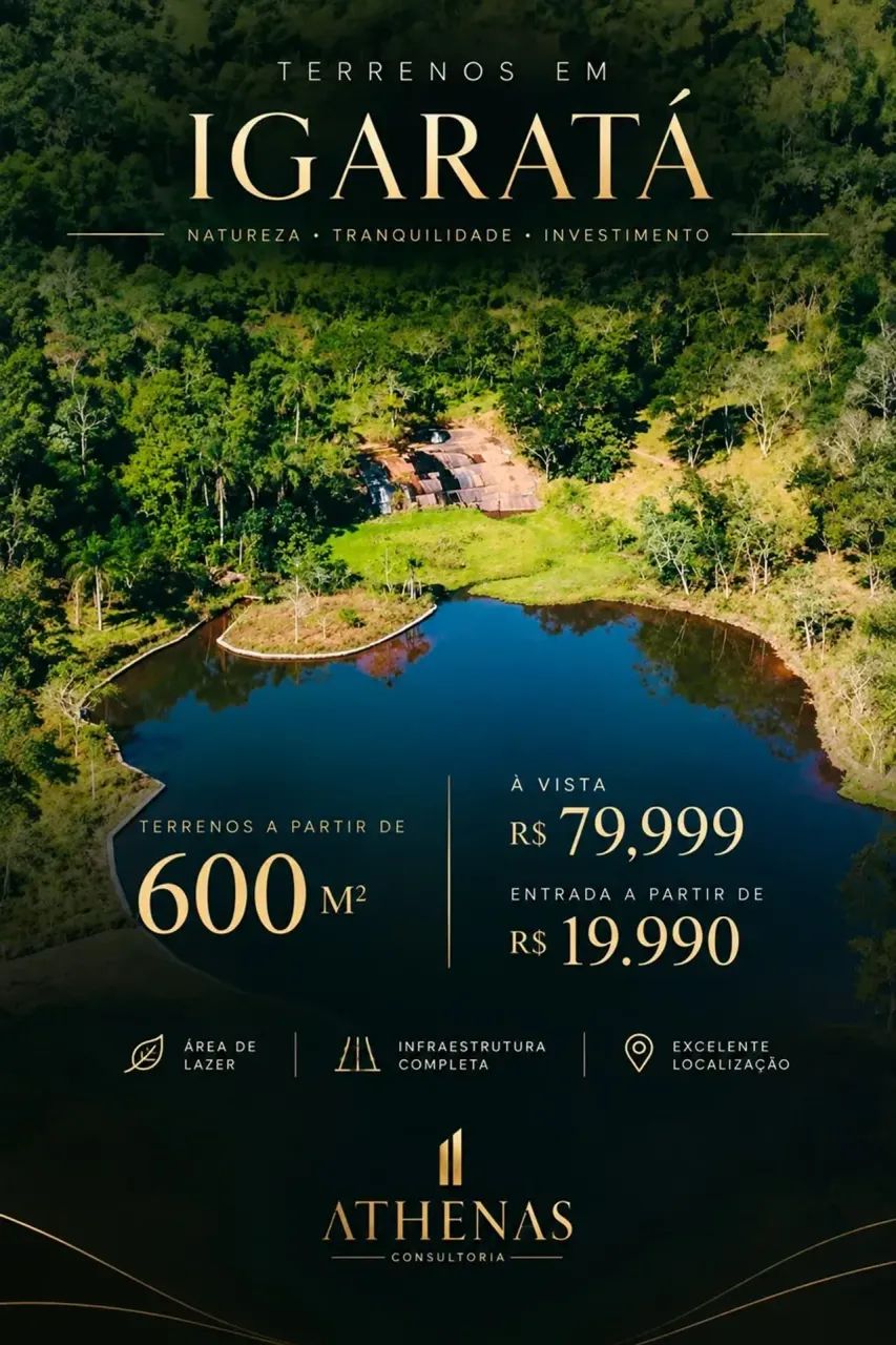 Terreno em Igaratá a partir de 600m²