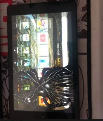 Tablet Amazon Fire HD 8 L5S83A Funcionando - Tela Quebrada - Foto 3