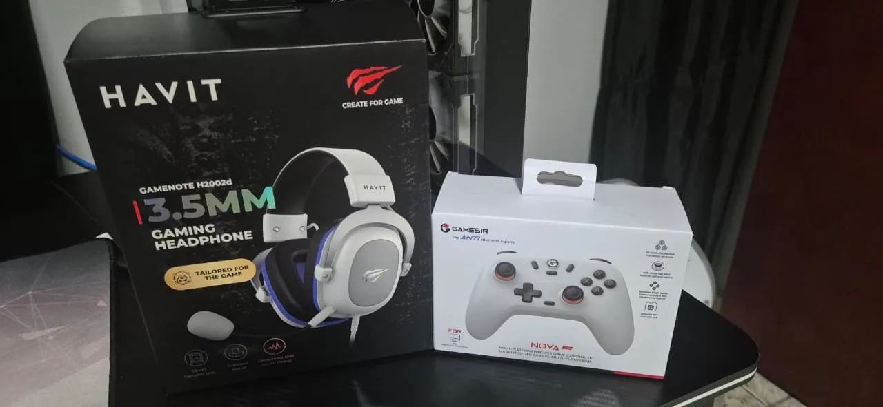 Controle gamesir e headset havit