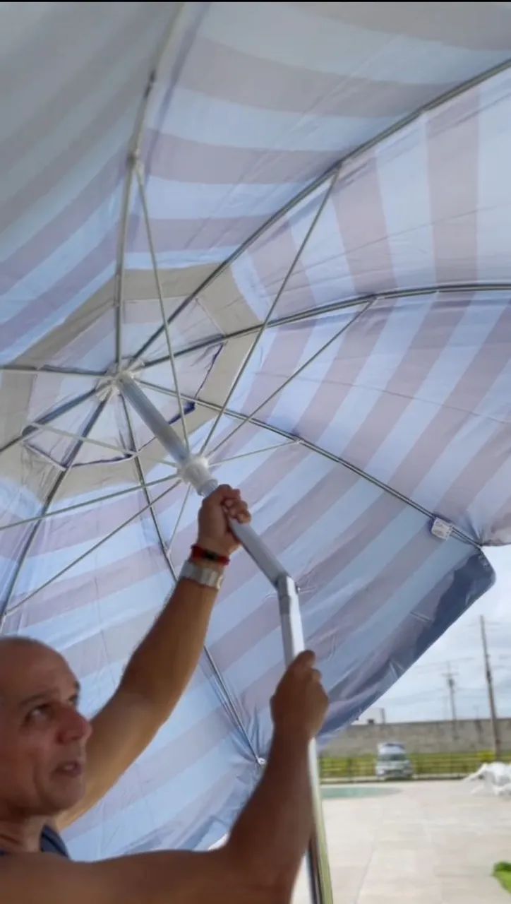 Guarda Sol Grande Com Proteção Solar UV Silvercoating  - Foto 4