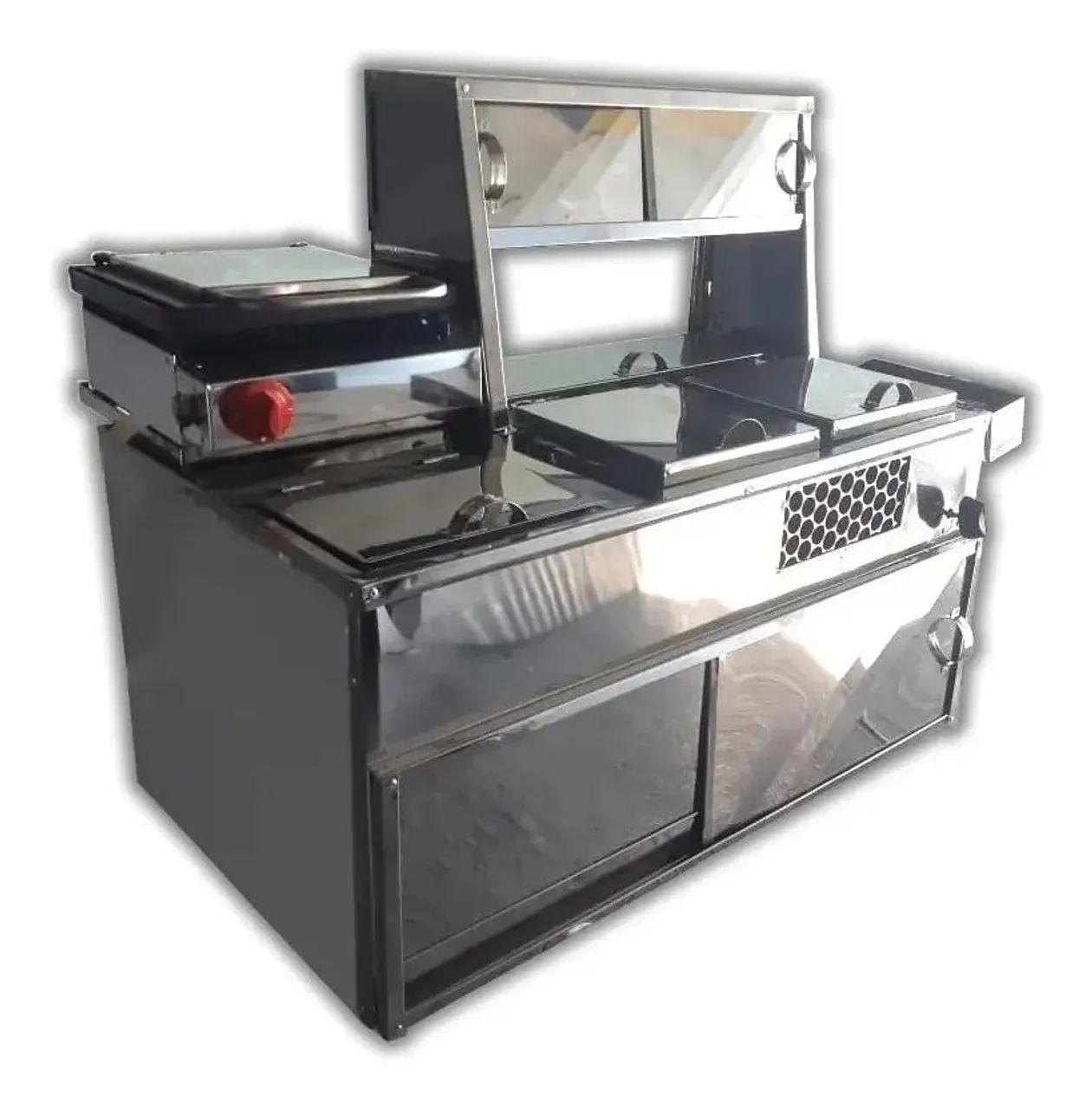 Kit portátil carro trailer hot dog e x salada 