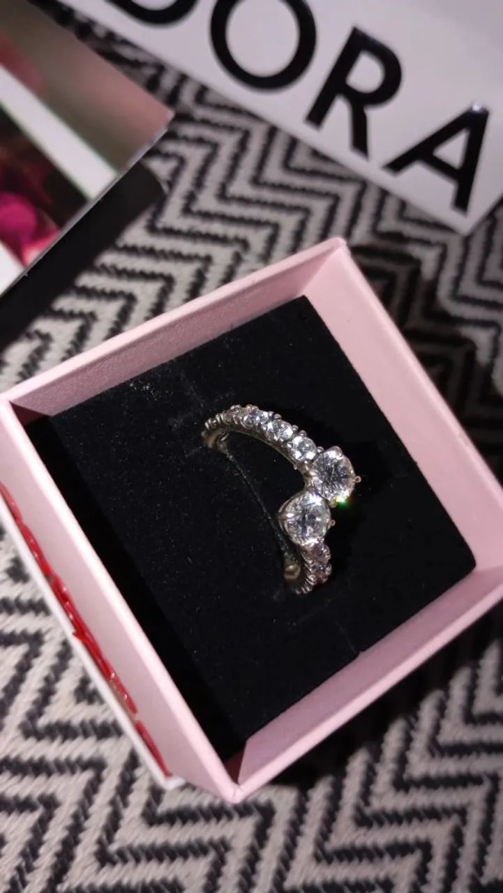 Pandora Sparkling Overlapping Band Ring - Foto 3