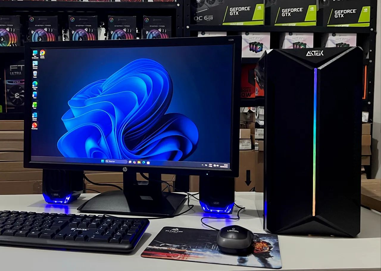 Computador completo Intel core I3 com monitor HP full HD