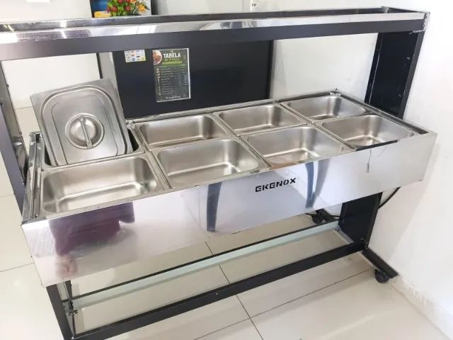 Buffet térmico com 8 cubas 110v - Foto 4
